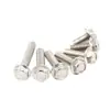 Tornillo de cabeza hexagonal externa cóncava de acero inoxidable Hehong 201\tornillo con diente antideslizante\perno con arandela integrada\GB5789
