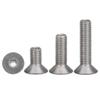 Acero inoxidable 304/316 cabeza plana avellanada hexagonal tornillo hueco tornillo roscado para lámpara hueca M2.5-M16