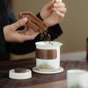 Tendencia Nacional Conjunto de Té Cultural y Creativo Taza de Té Qianli Jiangshan Caja de Regalo Evento de Negocios de Alta Gama Recuerdo de Vacaciones Regalo Impreso con Logo