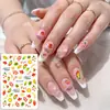 Adesivos de Folha de Bordo Fornecimento Transfronteiriço Adesivos para Unhas 12 Estilos Conjunto de Adesivos para Unhas Companheiro de Esmalte em Gel de Ação de Graças