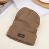 Novo chapéu de malha criativo para circunferência da cabeça grande marca de moda masculina inverno chapéu fechado para mulheres chapéu quente para meninos