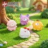 Figuritas de pequeños monstruos de dibujos animados coloridos, accesorios de resina, decoraciones DIY para paisajismo de jardines, pequeños adornos de escritorio