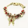 Pulsera de cuentas con diseño de chica dulce fresca, estilo amor rosa margarita, pulsera de bola de diamante hueca, nueva de primavera y verano