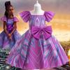 Comercio Exterior Nueva Niña Futuro Princesa IWAJU Vestido Estampado Vestido de Actuación Estilo Extranjero cos Película Disfraz Cosplay