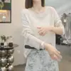 Suéter de Tricô para Mulheres, Cobertura Fina para Primavera e Verão, Novo Estilo Europeu 2026, Top de Crochê Vazado Fashion Preguiçoso e Jovem