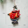 Colgante de Muñeco de Nieve Retro Nuevo Americano Transfronterizo Festival Navideño Colgante Pequeño de Resina Colgante Decorativo para Árbol de Navidad