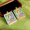 Gran Venta Tíbet Nepal Puro Pintado a Mano Thangka Tara Blanca Núcleo de Tarjeta 4x5