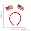 Decoraciones del Mundial de EE. UU., Canadá y México, Diademas para Aficionados Estadounidenses, Diademas con Bandera de EE. UU. para Animadoras de Fútbol