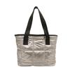 Bolso Tote Grande de Gran Capacidad para Viajes y Uso Diario, Nuevo para Primavera y Verano 2026, Algodón Espacial, Bolso Cruzado de Hombro Retro de Moda Personalizado