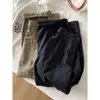 Pantalones Casuales de Pierna Ancha Rectos con Caída para Mujer Tallas Grandes Otoño Nuevo Chica con Sobrepeso de Cintura Alta Sueltos Adelgazantes de Nueve Puntos Cargo