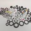 Sello de aceite con esqueleto de acero inoxidable, sello de doble labio de cuatro fluoruros de PTFE para compresor de aire, anillo de sello de aceite resistente al desgaste