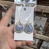 Pendientes de Pieza Bordada Vintage Bordados a Mano de Estilo Étnico de Moda, Colgantes de Oreja Pequeños Cortos con Borlas, Joyería de Plata Miao de Yunnan para Mujeres