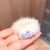 Corda de Cabelo Infantil Outono e Inverno Acessórios de Cabelo de Gato de Desenho Animado Argolas de Cabelo de Pelúcia Sem Costura para Meninas e Bebês Tendões de Borracha Não Prejudicam a Corda de Cabelo