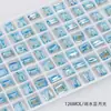 Cristal Dongzhou 8*10 Rocas Medianas Azúcar Cristalizado Pedrería para Uñas Rectangular Ángulo Recto Cubo de Azúcar Fondo Puntiagudo Brillante Vidrio K9 Accesorios para Uñas