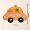 Parches Bordados de Coches de Dibujos Animados, Parches Bordados por Computadora Multicolores para Decoración de Ropa Infantil, Suministro Transfronterizo