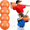 Bola de Treino de Postura de Beisebol em PVC Bola de Pilates Yoga Esportes ao Ar Livre Softball Correção de Postura Bola de Tubo de Trigo 25