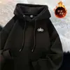 Sudadera de Primavera y Otoño para Hombre con Capucha Estilo Americano Punta de Bolígrafo Libre para Hombre y Mujer Chaqueta Holgada de Terciopelo Otoño e Invierno Nueva
