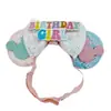 Aniversário Infantil Orelhas do Mickey Faixa Elástica Headband Faixa de Cabeça Mickey Letra Colorida Lantejoula Laço Parque de Diversões