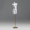 Maniquí de Lencería de Medio Cuerpo para Exhibición en Escaparate de Tienda de Ropa Interior para Hombres y Mujeres, Soporte de Modelo para Trajes de Baño y Sujetadores