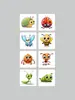 Pegatinas Decorativas Selladoras Originales de Cara Sonriente de Insectos Dibujos Animados Recompensas para Niños Pegatinas de Ánimo Pegatinas Transfronterizas Venta al por Mayor