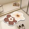 Tapete de piso de tierra de diatomeas antideslizante resistente a la suciedad fácil de cuidar baño absorbente tapete de pies puerta de inodoro puerta tapete absorbente de pies