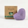 Esponja Facial de Konjac em Forma de Coração Esponja Facial de Konjac Esponja Facial de Material Vegetal Embalagem de Cartão Esponja para Lavar o Rosto Superfície de Limpeza
