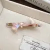 Pasador de Acetato con Lazo Tridimensional Estilo Francés Pinza de Pato Pinza de Alto Nivel para Flequillo de Cachorro Accesorio para el Cabello Lateral para Mujeres