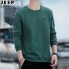 Suéter JEEP SPIRIT para hombre, top de primavera y otoño, holgado, juvenil, manga larga, cuello redondo, camiseta suéter