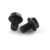 Tornillos de Brida Personalizados Jinli Hardware con Grado Medio de Carbono Requieren Tornillos de Brida Hexagonales de Zinc Negro para Regulaciones de Paso y Tope