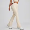 Calça de Yoga Transfronteiriça Juyitang Estilo Europeu e Americano Cintura Alta Levanta Bumbum Boca de Sino com Sensação de Pele, Calça Esportiva Fitness Respirável para Mulheres