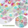Venda Quente Transfronteiriça Caixa Flor de Ameixa Conjunto Folha de Rosa Caixa Joias para Nail Art Resina DIY Estilo Levemente Luxuoso Material Atacado