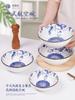 Tigelas e pratos de cerâmica com cor sob esmalte novo estilo tigelas e pratos louças tigela de porcelana tigela para macarrão tigela para sopa combinação tigela de cerâmica para comer