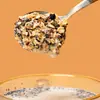 Maiqufeng cinco cereais pretos aveia cereal preto fatias de arroz negro fatias de feijão preto refeição instantânea gergelim preto