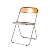 Silla transparente de plástico simple con respaldo de cristal, taburete Cyber Celebrity, silla de maquillaje, silla de comedor plegable nórdica de acrílico.