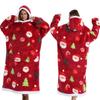 Chaqueta para estar en casa, Sudadera con capucha perezosa, Manta gruesa, Suéter holgado para niños, Manta ponible, Estilo para parejas