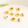Color oro 18K intestino grueso de cerdo brillante seis palabras proverbios pulsera DIY collar pulsera accesorios