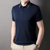 Camiseta Casual Transpirable de Manga Corta Verano 2025 Camisa Polo Simple Cómoda Delgada con Cuello para Hombre Verano 2025