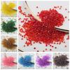 2MMAB contas de vidro coloridas tipo painço miçangas artesanais para pulseira DIY colar brincos acessórios de borla artesanal material