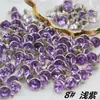 Faça você mesmo: Rebites coloridos de diamante de 7 mm para roupas, bolsas, sapatos, meias, pulseiras de relógio, acessórios, miçangas soltas, ferragens para malas.