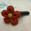 Otoño e Invierno Marrón Flor Pinza de Pico de Pato para Mujer Estilo Coreano Simple Combinable Accesorios para el Cabello Parte Trasera Cabeza Grande Pinza Tiburón para el Cabello Pinza para el Cabello