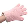 Luvas Antiescaldantes de Silicone, Resistentes a Altas Temperaturas, para Assar no Forno, Isolamento de Cozinha, Micro-ondas, Churrasco, Luvas Especiais Espessadas de Cinco Dedos