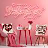 Funda de almohada con estampado de coche para San Valentín, decoración navideña para el hogar, funda de almohada con estampado de lino transfronterizo, venta al por mayor