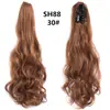 Peluca caliente de comercio exterior para mujer, peluca de cola de caballo, peluca de cabello de fibra química, pelucas, colas de caballo, clip, cola de caballo larga rizada
