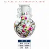 Jarrón Pequeño de Cerámica Homenaje al Durazno Jingdezhen Jarrón de Cerámica Antiguo con Dos Asas Adornos para la Entrada del Estudio o el Mueble de TV