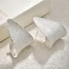 Brincos de Folha de Salgueiro Cacheada Estilo Europeu e Americano Transfronteiriços High-End Luxo Leve Brilhante Textura de Corrente Exagerados Brincos de Moda Brincos