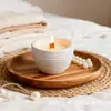Taza Vacía de Aromaterapia de Hormigón Personalizada Decoración del Hogar Recipiente de Cemento Ajustable en Color Portavelas Portavelas
