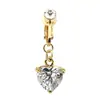 Clavo de ombligo de mariposa transfronterizo estilo europeo y americano anillo de ombligo de mariposa anillo de ombligo sin perforación circón joyería de perforación con forma de serpiente
