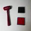 Martillo de madera de juez creativo culpable e inocente sello casero divertido sello de mano de cuenta de estudiante decorado con material de impresión