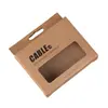 Cable de datos empaque V8 LeTV caja de cable de carga para teléfono móvil empaque de cable de datos en blanco cartón de cable de datos con ventana