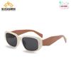 Gafas de sol para niños, venta al por mayor, cuadradas, con protección UV, de color caramelo, para exteriores, para hombres y mujeres.